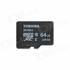 Toshiba SD-C064GR7AR30 Micro SDXC / TF Card - Black (64GB / Class 10)