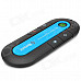 Universal Dual-Standby Multi-point Bluetooth V3.0 Handsfree Speakerphone for Car - Black + Blue