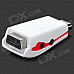 Mini HDTV HDMI Male to VGA Female Projector Converting Adapter w/ 3.5mm Jack - White + Red