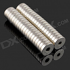 8 x 3-3mm NdFeB Neodymium Magnet Circular Cylinder DIY Puzzle Set - Silver (20 PCS)