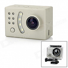 SDV500 Waterproof Outdoor Sports 1080p 1/2" CMOS 5.0 MP 170' Wide Angle Mini HD Camera - Champagne