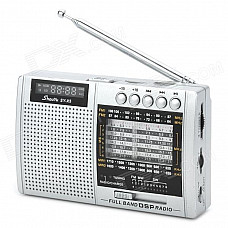 Shouyu SY-X5 Full-Band DSP Radio w/ TF / Antenna - Silver + Black (3 x AA)