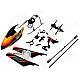 WLtoys KV911-0001 4Ch RC Helicopter Spare Parts Accessories Set - Black + Orange + White (19 PCS)