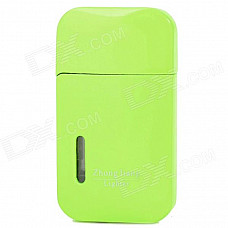 MHS-02 Stylish Mini Windproof Butane Gas Lighter - Yellow Green