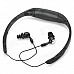 T-20 Sport Waterproof Rechargeable In-Ear Headphone MP3 Player w/ FM Radio - Black (8GB)