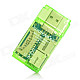 Mini USB 2.0 Multi-slot SD/Mini SD/TF/MMC/RS-MMC/M2 Card Reader (Green)