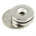 Round Strong Magnets w/ Hole - Silver (2 PCS)