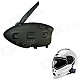 BT-12082 Racing / Motorcycle / Bicycle / Ski Helmet 500m Intercom Bluetooth Interphone - Black