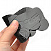 QC33 Car Shape Rubber Anti-Slip Mat Pad - Black