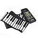 CHEERLINK MD-88 88-Key Digital Portable Hand-Rolling Piano w/ MIDI - Black + White (3 x AA)