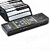 CHEERLINK MD-88 88-Key Digital Portable Hand-Rolling Piano w/ MIDI - Black + White (3 x AA)