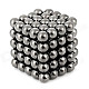 DIY 5mm Buckyballs NdFeB Magnetic Magic Beads - Deep Grey (125 PCS)