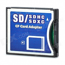 SDHC / SDXC to CF Memory Card Adapter - Black + White