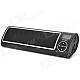 SEE ME HERE LV520-III Portable 1.2" LCD Stereo Speaker w/ FM / SD - Black + Silver