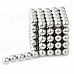 DIY 5mm Buckyballs NdFeB Magnetic Magic Beads - Silver (125 PCS)