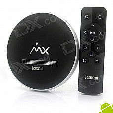 Jesurun U6D Dual-Core Android 4.2.2 Google TV Player w/ 1GB RAM / 8GB ROM - Black + Silver (EU Plug)