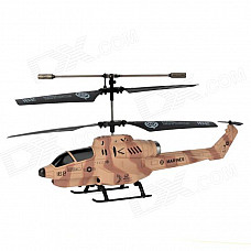 UDi U809A 3.5-CH Launching Bullet Iphone Remote Control R/C Helicopter w/ Gyro / LED - Brown + Black