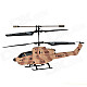 UDi U809A 3.5-CH Launching Bullet Iphone Remote Control R/C Helicopter w/ Gyro / LED - Brown + Black