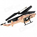 UDi U809A 3.5-CH Launching Bullet Iphone Remote Control R/C Helicopter w/ Gyro / LED - Brown + Black