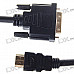 DVI 24+1M to HDMI V1.3 1080p Shielded Connection Cable (1.8M-Length)