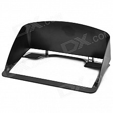 7" Car Navigation GPS PVC Lens Hood Sun Shade - Black