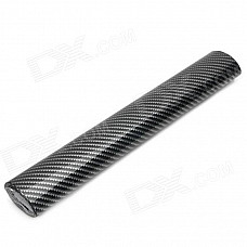 4D Air Permeable Carbon Fiber DIY Body Membrane Film - Black + Silver Gray