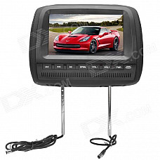9" Car Headrest DVD Player w/ FM / MMC / SD / MS / Game - Black