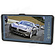 9" LCD Touch Screen Car Rearview Mirror LCD Monitor w/ Remote Controller - Black
