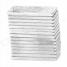 N33 Standard NdFeB Clear Magnet - Silver (15 PCS)