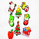 Cute Christmas Style Fridge Magnet Sticker - Multicolored (8 PCS)