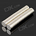 12 x 2mm NdFeB Neodymium Magnet Circular Cylinder DIY Puzzle Set - Silver (50 PCS)