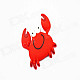 4.5 x 4.8cm Cute Cartoon Crab Style Magnets Rubber Stickers - Red