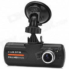 LS650W 2.7" TFT CMOS Wide Angle WDR 1080P Car DVR w/ G-sensor / Night Vision / AV-Out / TF - Black