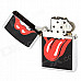 STAR Sticking Tongue Out Pattern Kerosene Oil Lighter - Red + Black + Silver