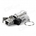 Mini Windproof Butane Jet Torch Lighter - Black + Transparent