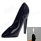 Fashion High-heeled Shoes Style Oil Lighter - Black