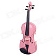 william 4/4 Full Size Beginner Violin Starter Kit - Pink (Bow, Rosin, Case)