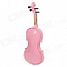 william 4/4 Full Size Beginner Violin Starter Kit - Pink (Bow, Rosin, Case)