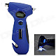 5-in-1 Digital Tire Pressure Gauge + Tread Depth Measurer w/ LED Flashlight - Blue (3 x LR44)