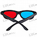 Re-useable Plastic Frame and Lens Anaglyphic Red + Blue 3D Glasses