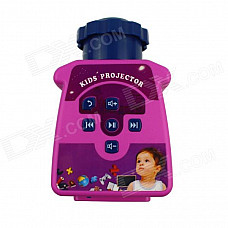 RuiQ RQ-A22 Mini Kids Children Educational Portable Cartoon Projector - Deep Pink