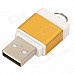 SIYOTEAM SY-M83 USB 2.0 TF / Micro SD / M2 Card Reader - Golden + Silver + White