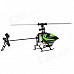 WLtoys V955 4-CH 2.4G Radio Control R/C Helicopter w/ 3.0" LCD 4-Model Remote Controller - Green