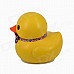 Cute Vinyl Boy Duck Piggy Bank - Yellow