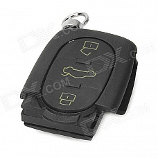 AML030574 Replacement Four-key Remote Control Plastic Case for Audi Car - Black