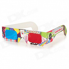 Disposible Anaglyphic Red + Cyan 3D Glasses (Assorted)