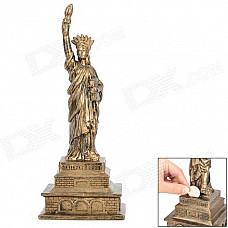 CIGL MT9175A the Statue of Liberty Shape Coin Saving Bank Money Box - Black + Golden