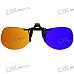 Re-useable Clip-On Resin Lens Anaglyphic Brown + Blue 3D Glasses