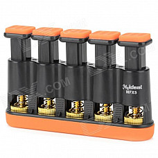 MMS02 5-key Guitar Bass Piano Hand Finger Exerciser Trainer Grip - Orange + Black