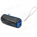 A10 Universal Car MP3 FM Transmitter w/ 3.5mm Audio Plug for Iphone / Samsung - Blue + Black
